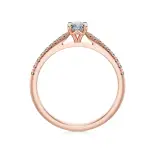 Pierścionek z różowego złota z diamentami AJPZ_079